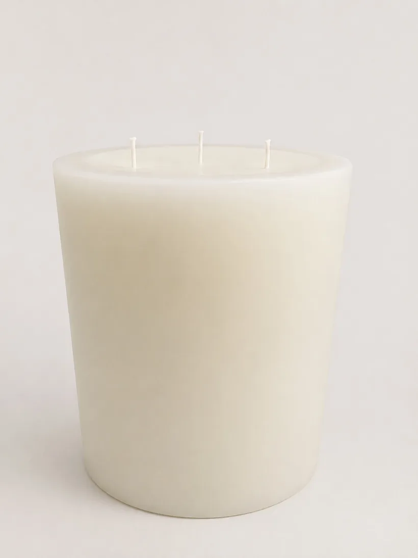 Velón ivory de 6 por 6.5 pulgadas